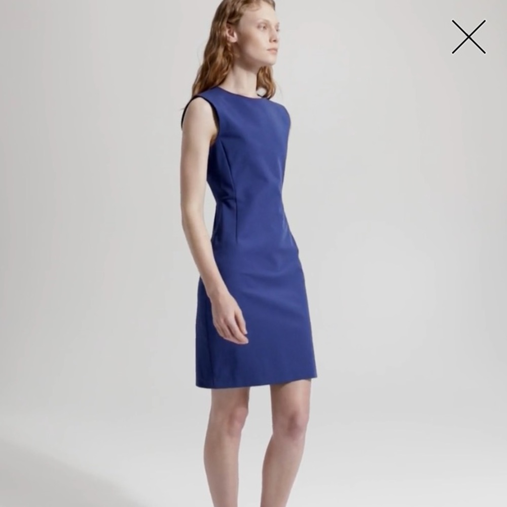 Double Stretch Cotton Fitted Dress